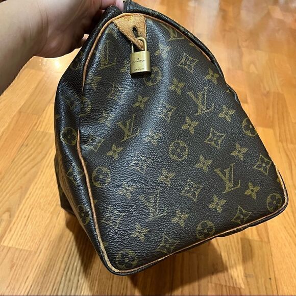 LOUIS VUITTON SPEEDY 40 Classic coated monogram canvas *Authentic Vintage ‘91 - Picture 3 of 16